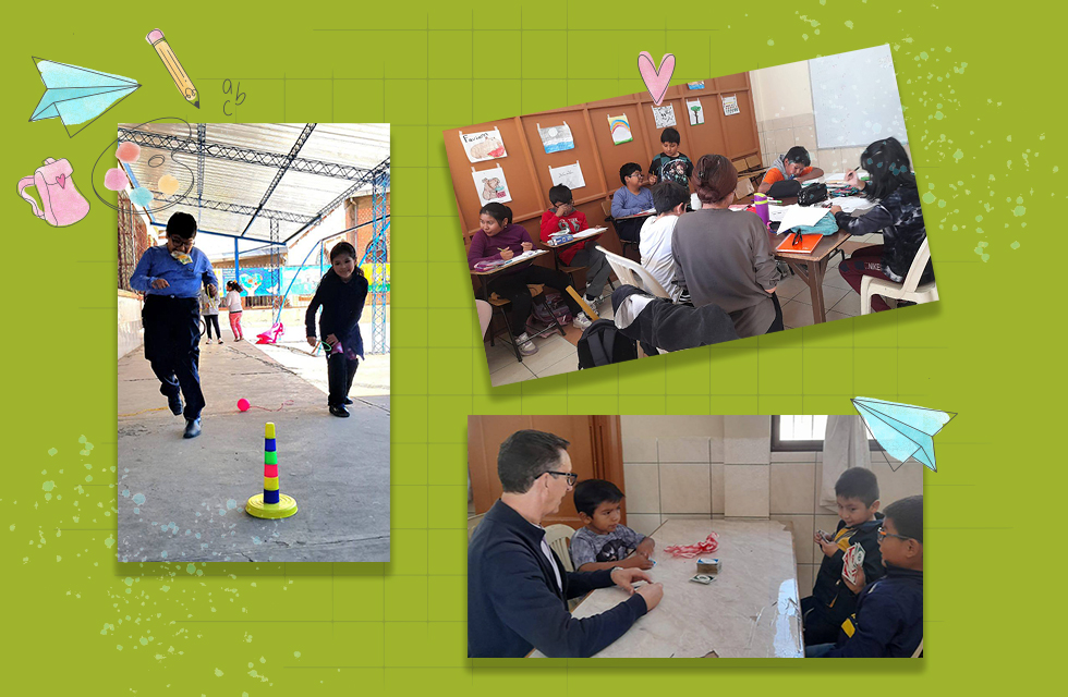 Mini Férias no Centro Calasanz de Cochabamba: um tempo para brincar, aprender e compartilhar
